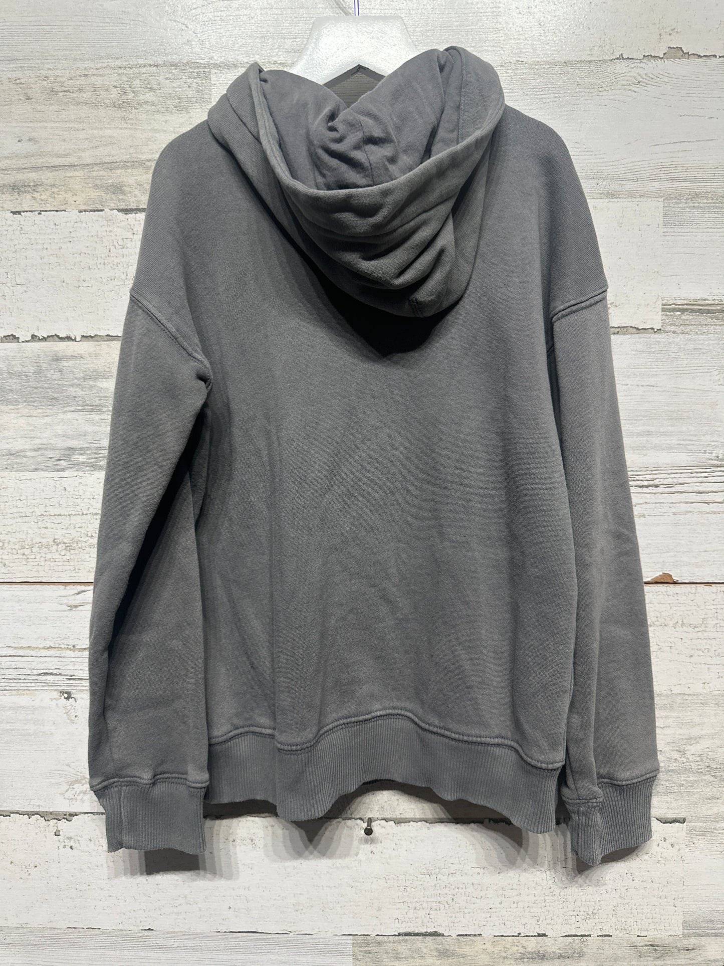 Boys Size 7/8 Abercrombie Kids Essentials Soft Gray Cozy Hoodie - Very Good Used Condition