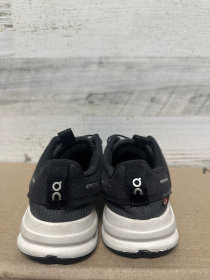 Youth 4 On Cloud Black Shoes - Good Used Condition