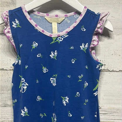 Girls Size 4 Matilda Jane Blue Floral Tunic -Good Used Condition