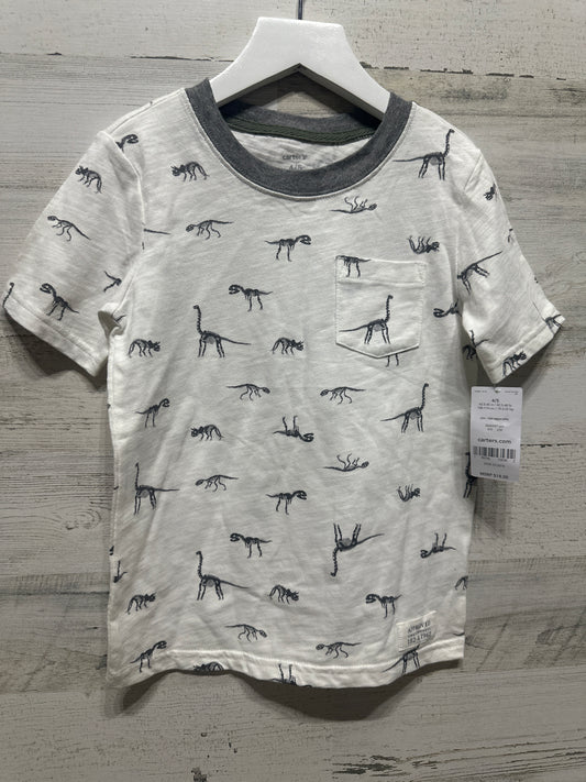 Boys Size 4-5 Carter’s Dino Pocket Tee - New With Tags