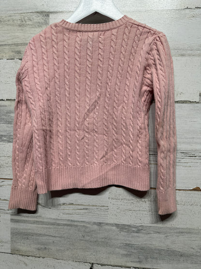 Ralph Lauren Cable Knit Light Pink Cardigan - Girls Size 4 / 4t - Play Condition*