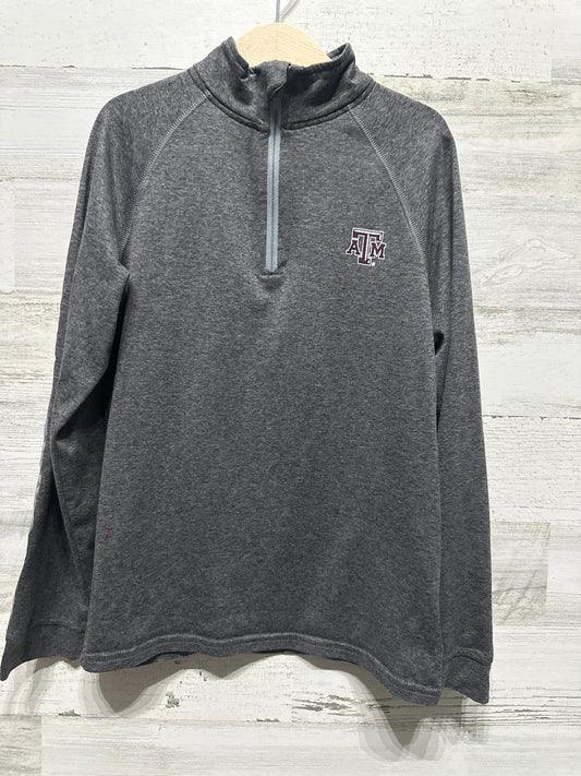 Boys Size Youth Small Loose Under Armour ATM Logo Quarter Zip Shirt  - Very Good Used Condition