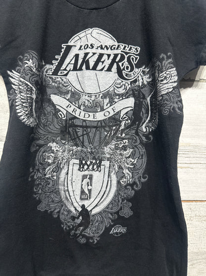 Adidas LA Lakers Basketball Custom Romper Upcycled Adidas Fits 2t / 3t GUC