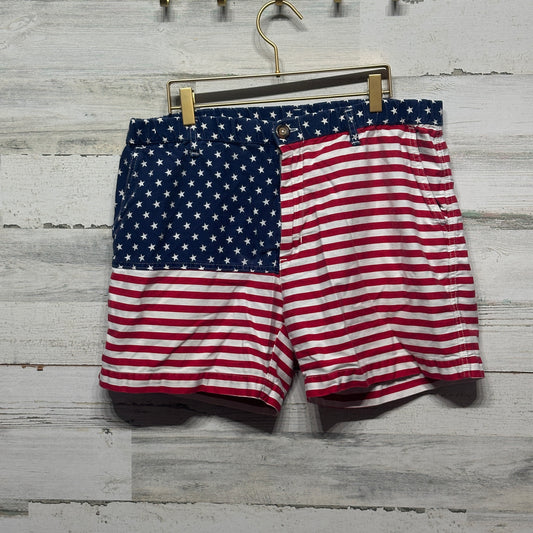 Men's Size Large Chubbies Red White and Blue Shorts - Good Used Condition