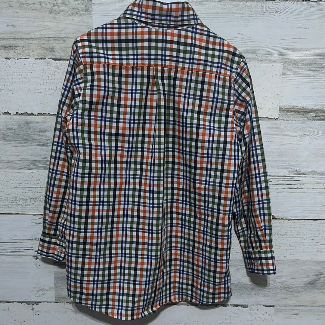 Boys Size 6 Remember Nguyen plaid button up shirt - good used condition