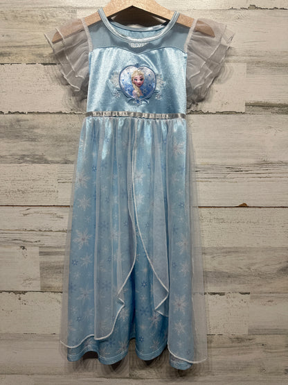 Elsa Disney Princess Girls Size 4t Nightgown Frozen GUC*