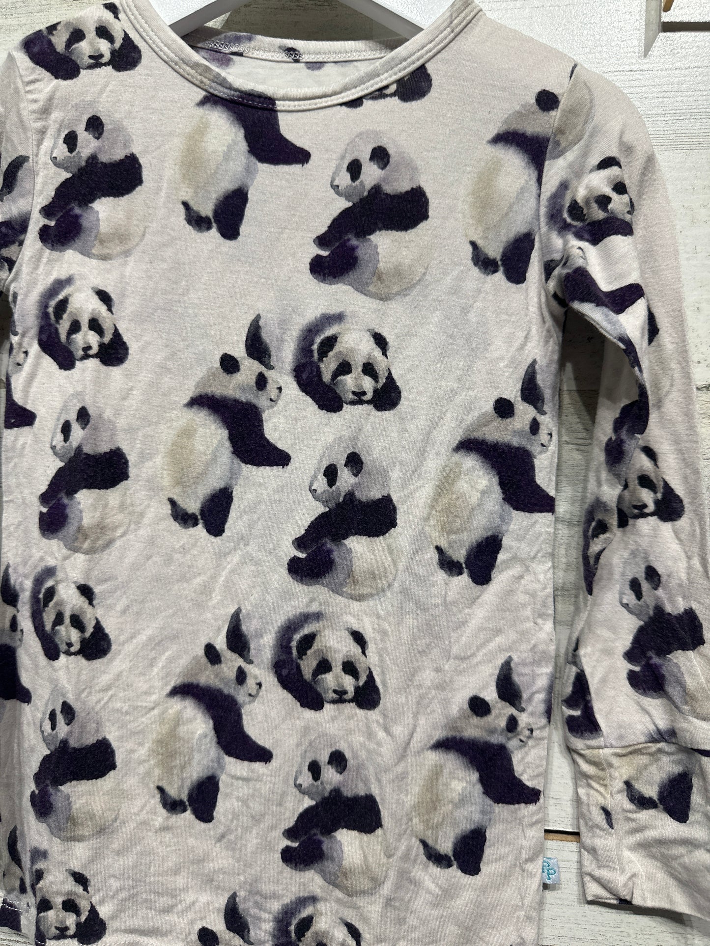 Boys Size 4t Posh Peanut Bamboo Panda Pajama Set - Good Used Condition