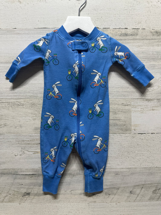 Size 0-3m (50cm) Hanna Andersson Bunny Organic Cotton Sleeper - Good Used Condition