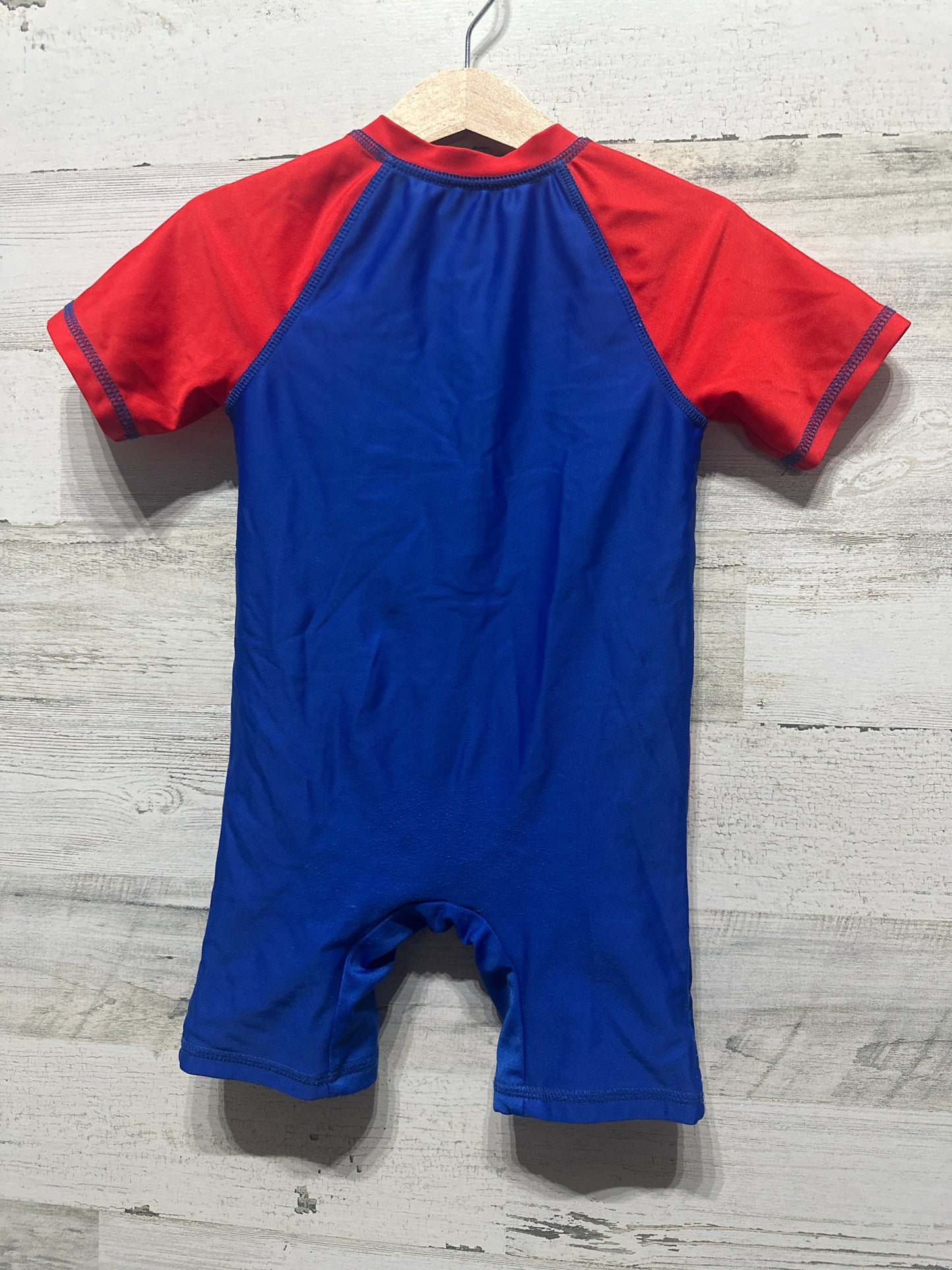 Boys Preowned Size 3t Spiderman One Piece Rashguard Swimsuit - Play Condition*