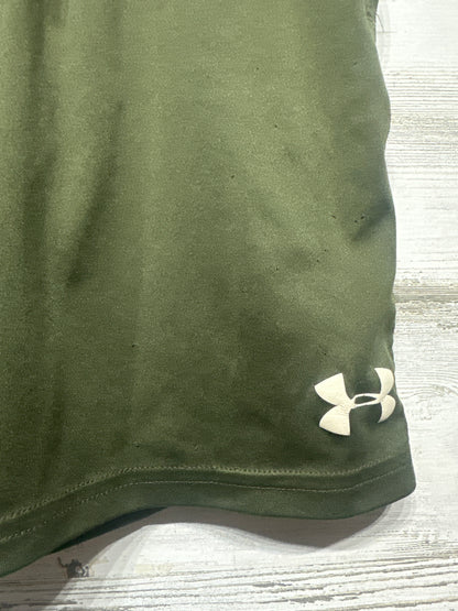 Boys Size Youth Small Under Armour Olive Green Shorts - Play Condition**