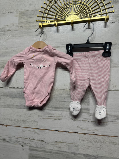 Newborn Girl Clothing Lot - Long Sleeves - 5 Pieces - Good Used Condition