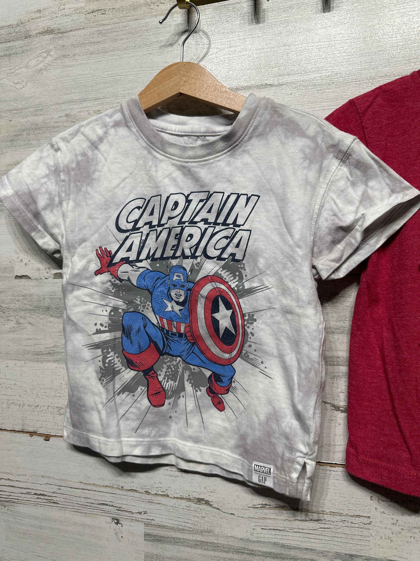 Boys Size 4t Marvel Superhero Shirt Lot (2 Pieces) - Very Good Used Condition