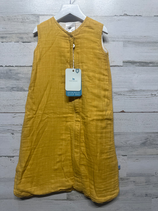 Size 6-12m Little Unicorn Cotton Muslin Sleep Sack - Mustard - New With Tags