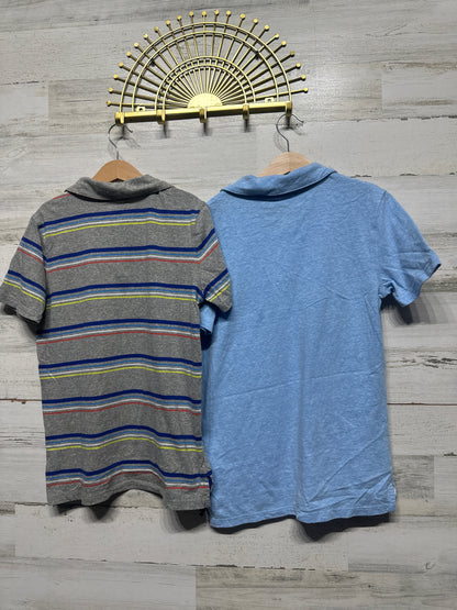 Boys Size 8/10 Medium Cat and Jack Polo Shirt Lot (2 Pieces)  - Very Good Used Condition