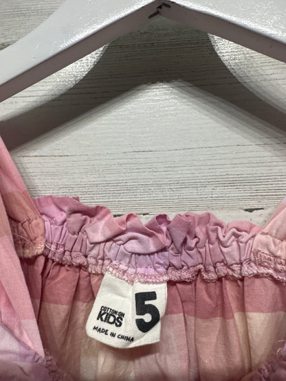 Size 5 Cotton On Kids Plaid Dress - Very Good Used Condition