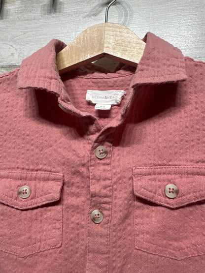 Boys Size 2/3 Scene & Heard Button Up Shirt - Very Good Used Condition