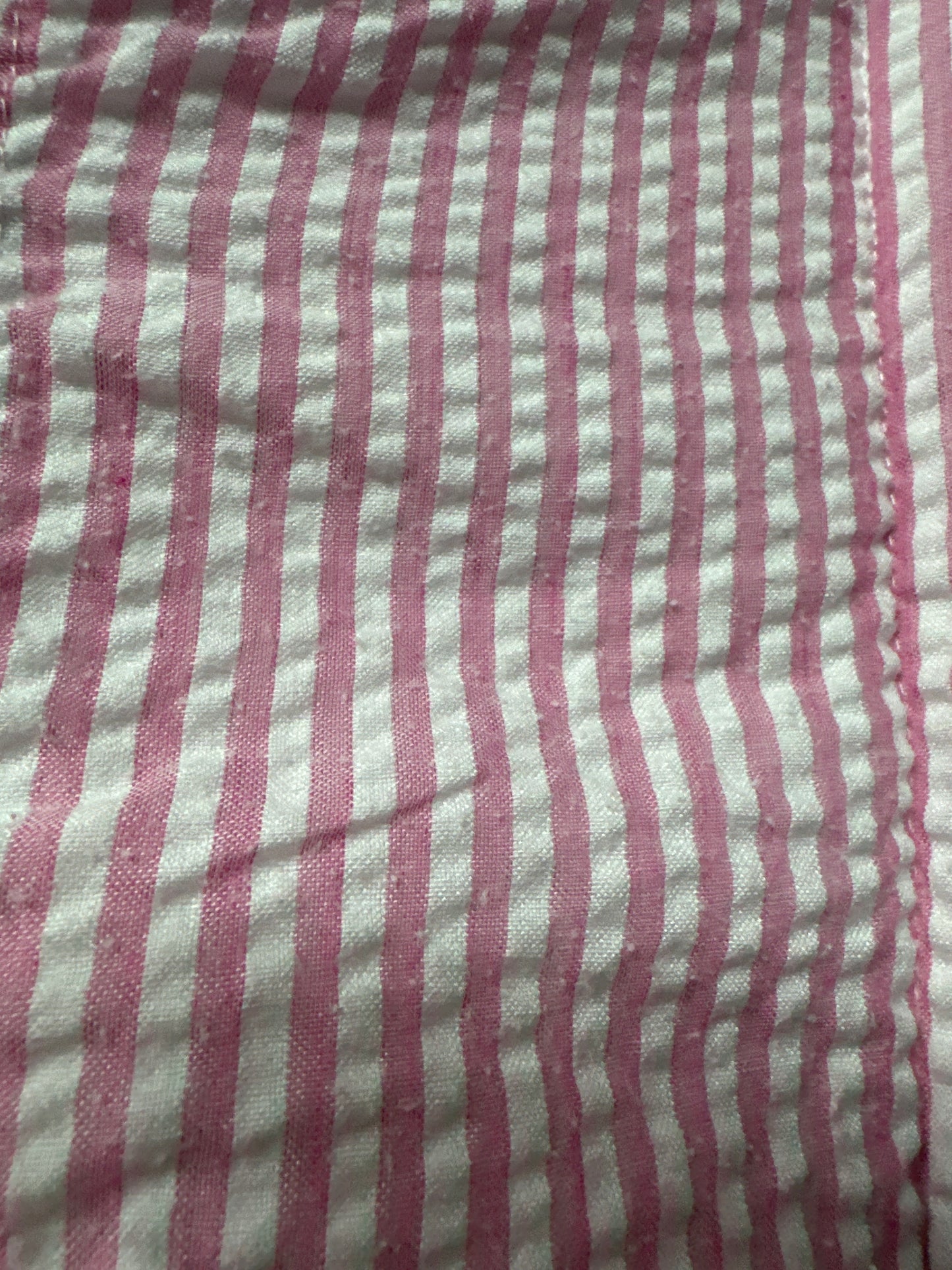 Size 6 Smockingbird Terry Lined Seersucker Poncho - Good Used Condition*