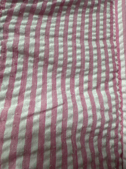 Size 6 Smockingbird Terry Lined Seersucker Poncho - Good Used Condition*