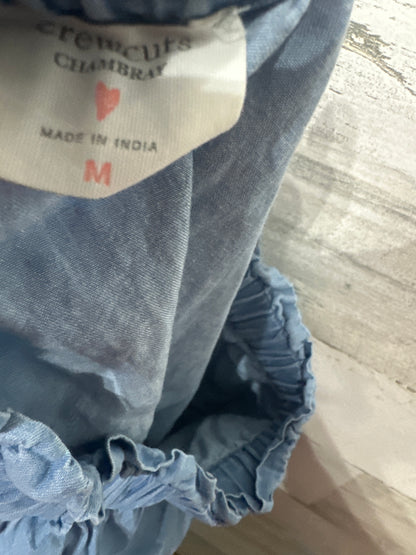 Girls Size Medium ( 8 ) Crewcuts Chambray Ruffle Skirt - Very Good Used Condition