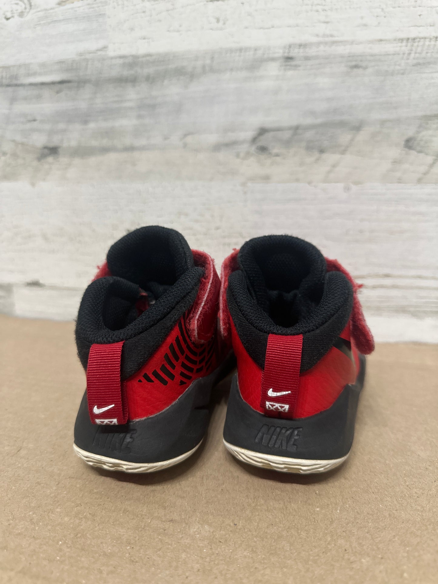 Size 11 (Toddler) Nike Red Team Hustle Shoes - Good Used Condition*