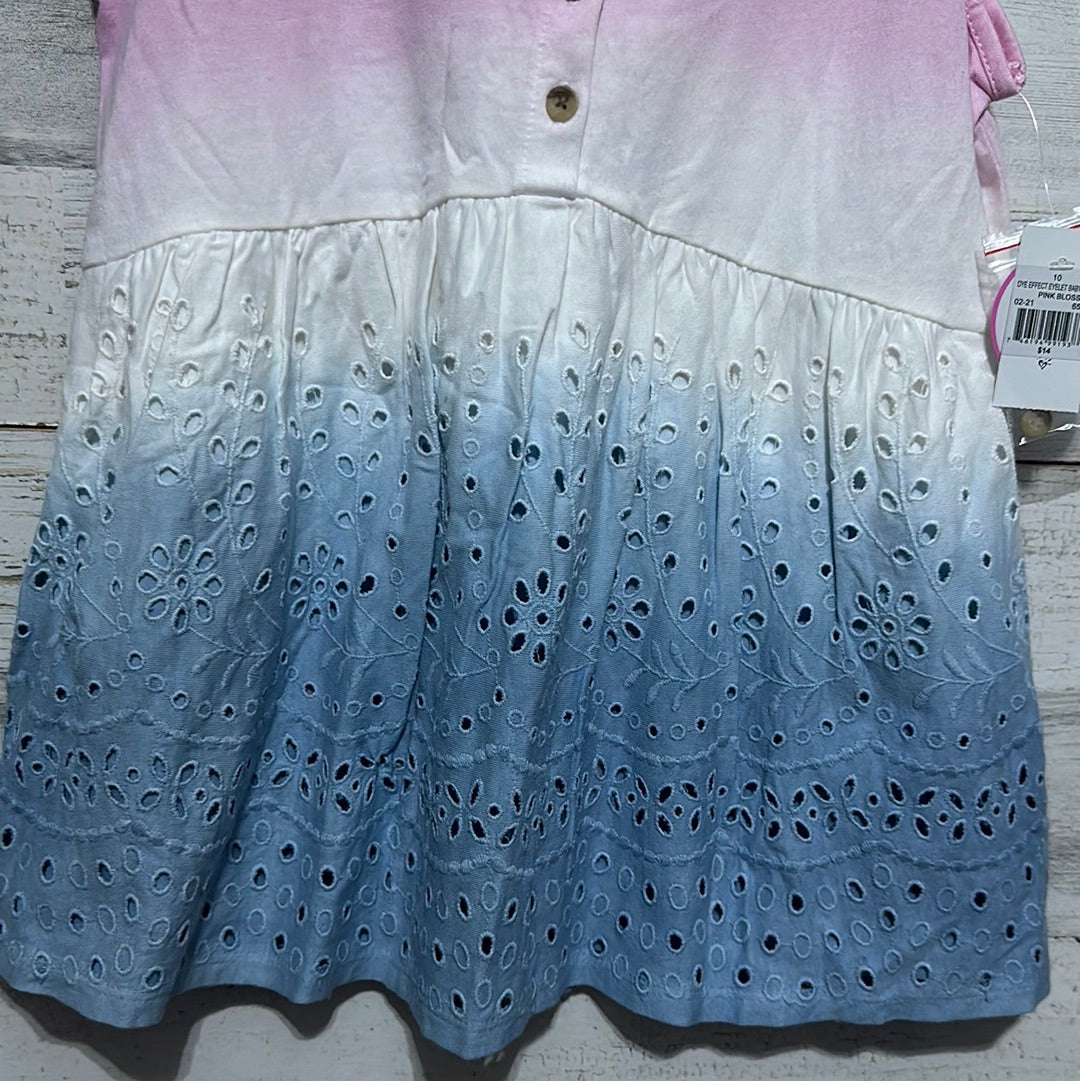 Girls Size 10 Justice ombre eyelet lace tunic - new with tags