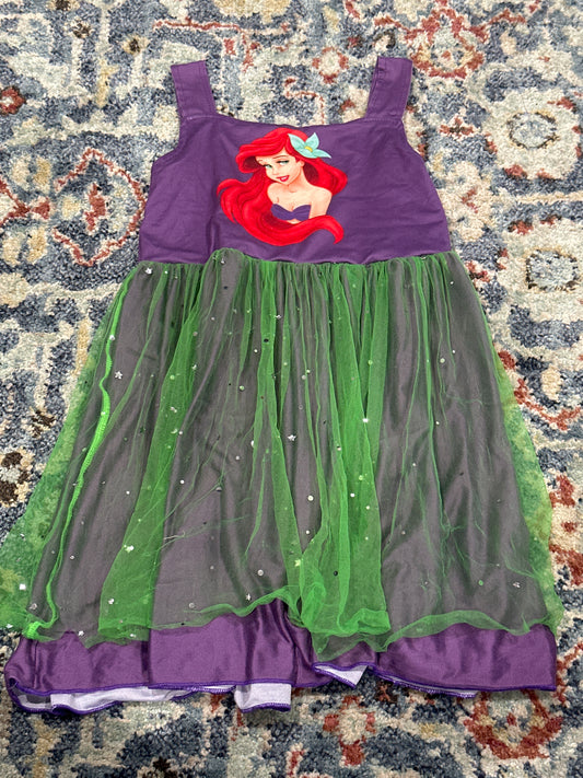 Little Mermaid Ariel Dress Girls 4t GUC
