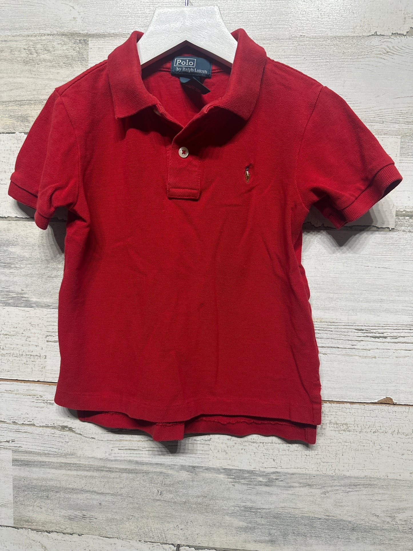 Boys Size 4 Polo by Ralph Lauren Red Polo Shirt - Play Condition*