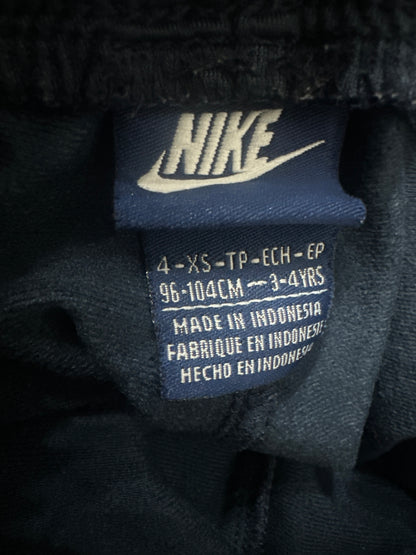 Boys Size 4 / XS (Fits 3-4 years) Nike Navy Fleece Lined Athletic Pants - Very Good Used Condition