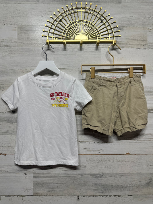 Size 4t/4 Go Taylor’s Boyfriend TShirt/Khaki Shorts - Play Condition*