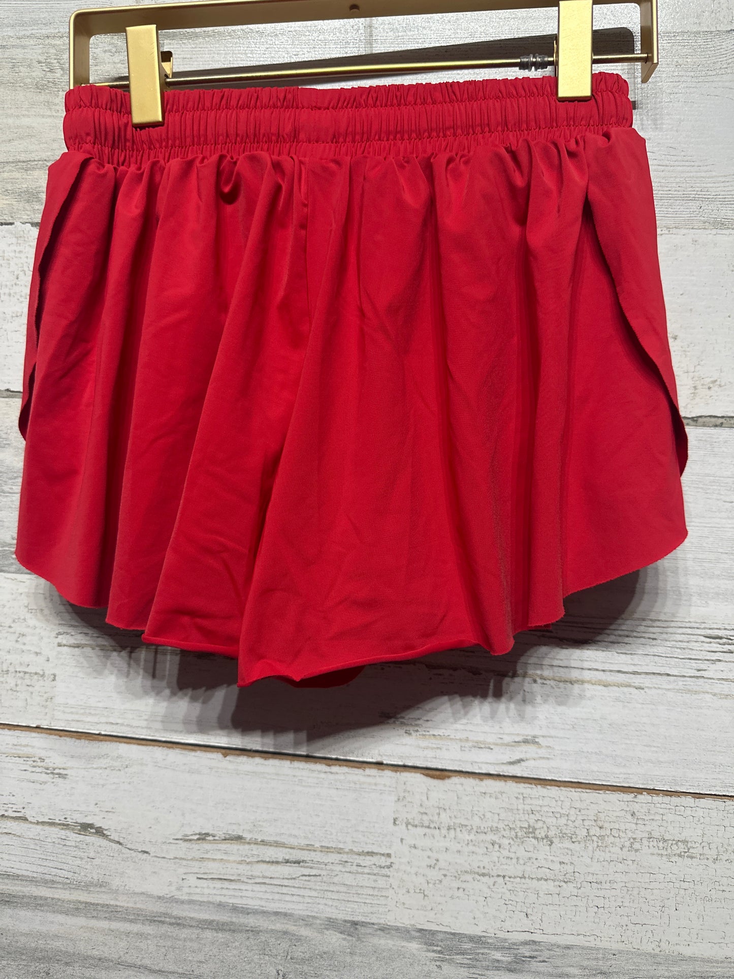Girls Size 7/8 (130) Red Flowy Active Shorts - Very Good Used Condition