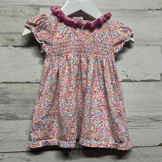 Girls Size 12m Truly Scrumptious by Heidi Klum Smocked Floral Dress - Good Used Condition