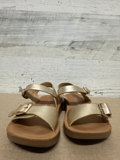 Girls Size 6 Toddler Link Gold Sandals - New Without Box