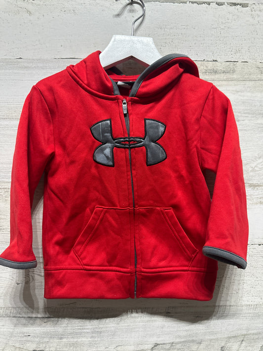 18m Under Armour Red Hooded Jacket - Good Used Condition