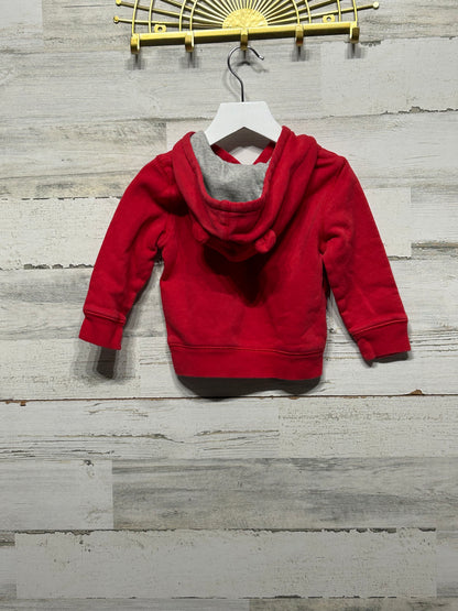 Boys Size 18-24m Gap Red Hoodie - Good Used Condition