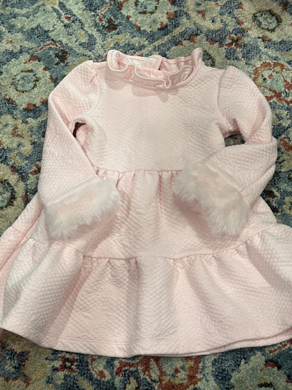 Janie and Jack Pink Quilted Dress Girls 2T VGUC