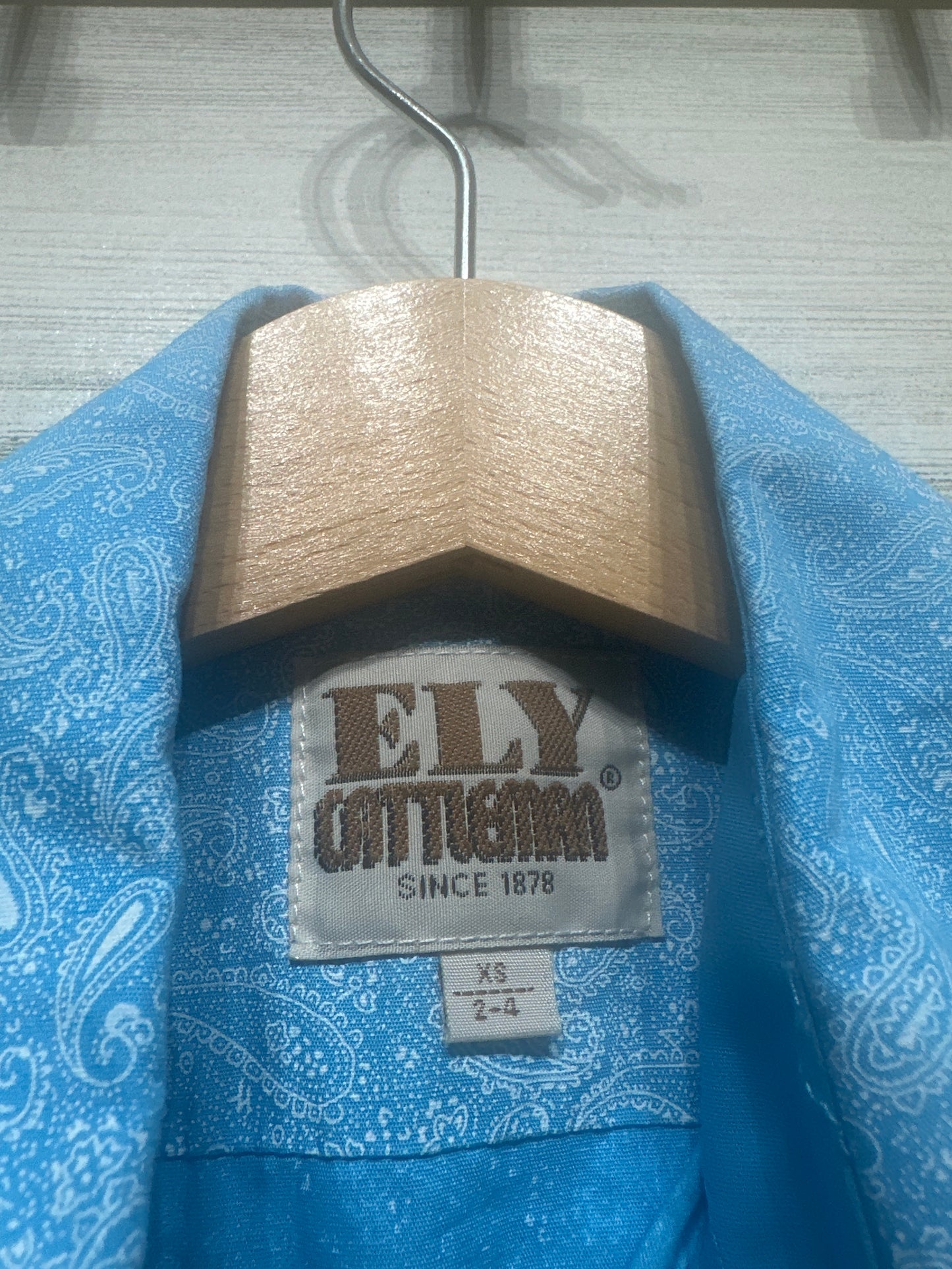 Boys Preowned Size 2-4 years Ely Cattleman Paisley Western Pearl Snap Shirt - Very Good Used Condition