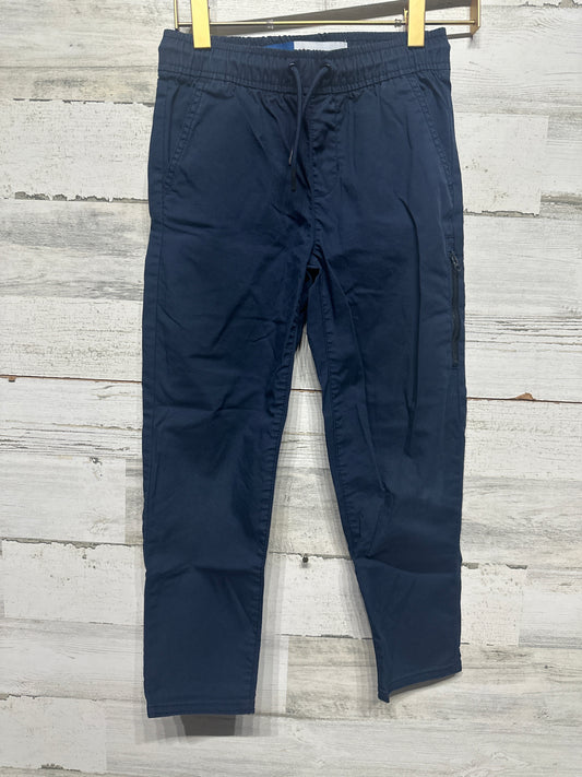 Boys Size 6-7 (Small) Old Navy Tech Taper Quick Dry Navy Blue Pants - Very Good Used Condition