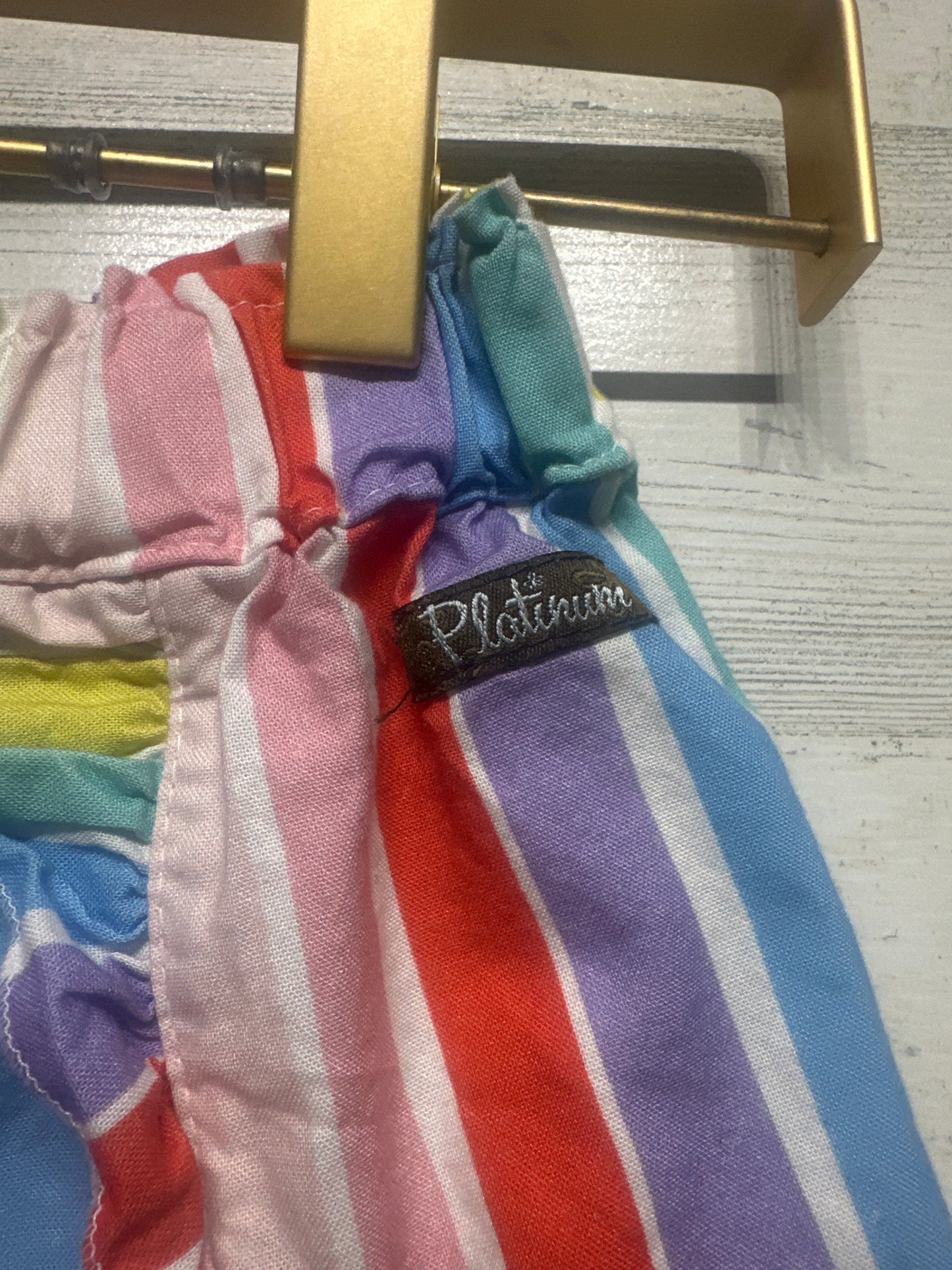 Girls Size 8 Matilda Jane Platinum Striped Shorts - Very Good Used Condition