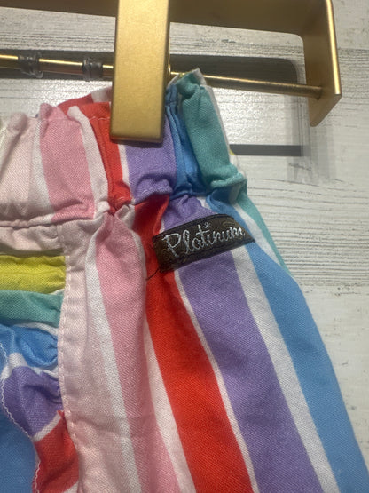 Girls Size 8 Matilda Jane Platinum Striped Shorts - Very Good Used Condition