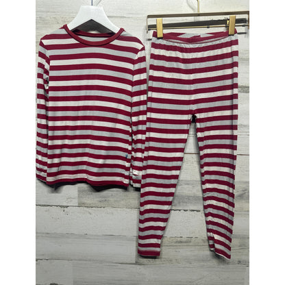 Kickee Pants Striped Bamboo Boys Size 8 Pajama Set GUC*