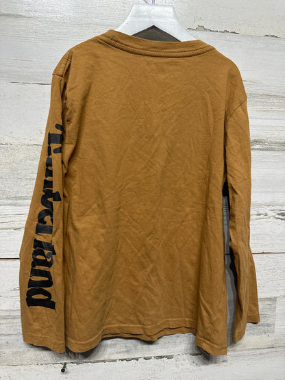Timberland Long Sleeve Logo Shirt - Boys Size Small 8 - Very Good Used Condition