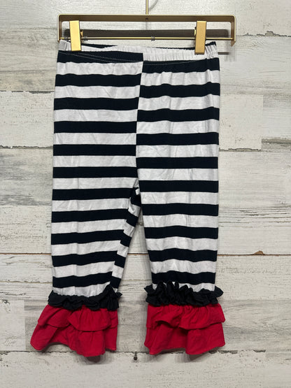 Fit Like Size 5/6 Striped Ruffle Pants - Very Good Used Condition