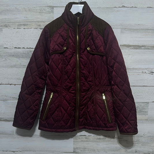 Girls Size 10/12 Copper Key maroon jacket - good used condition