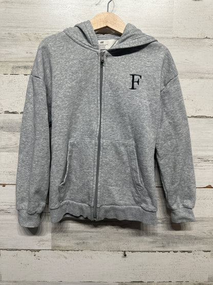 Size 6x/7 H&M Grey Jacket with "F" Embroidered - Very Good Used Condition