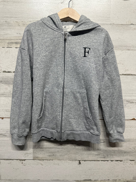 Size 6x/7 H&M Grey Jacket with "F" Embroidered - Very Good Used Condition