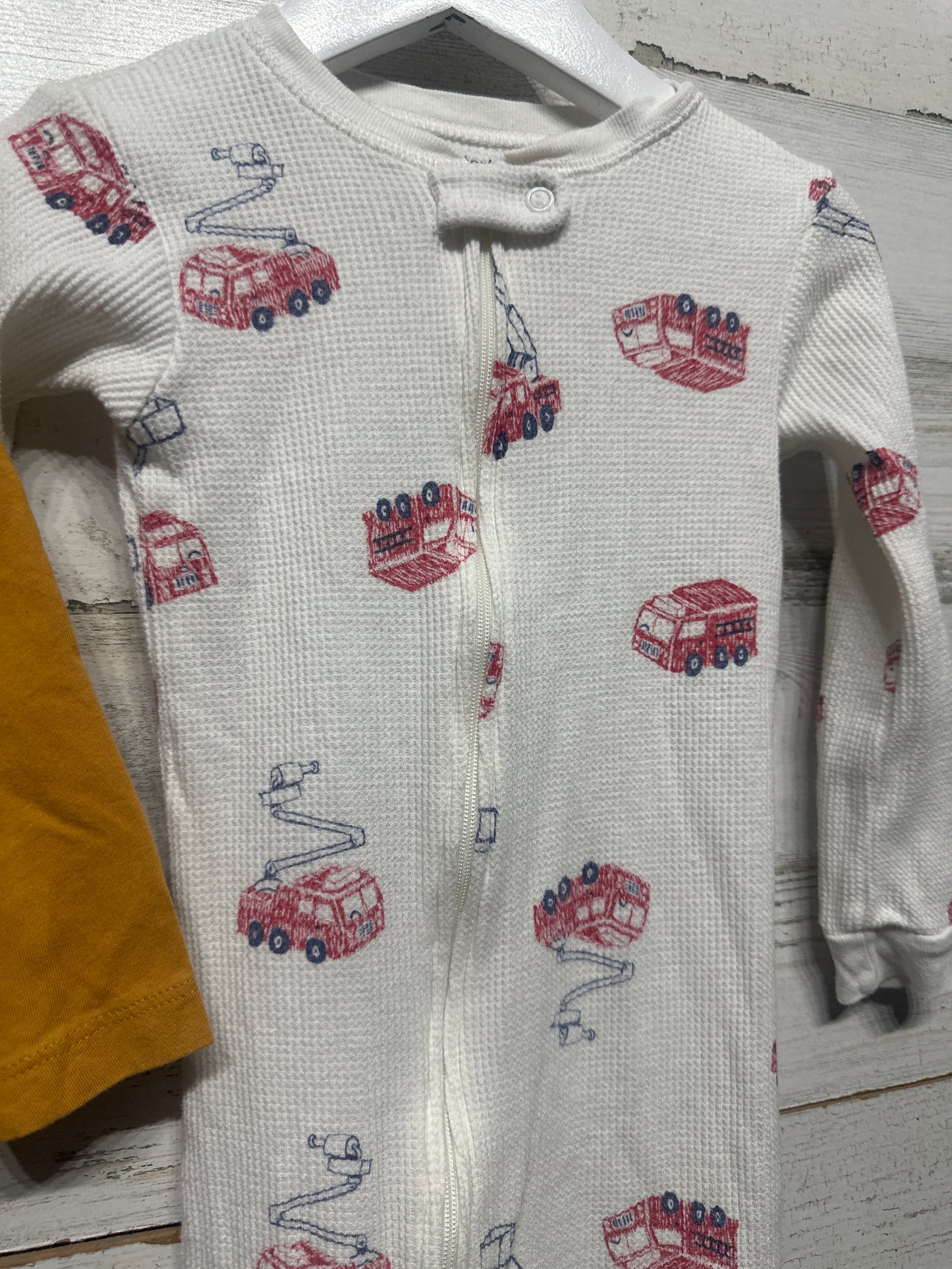 Fire Truck Carter's Clothing Lot - 2 Pieces - Boys Size 2t - Very Good Used Condition