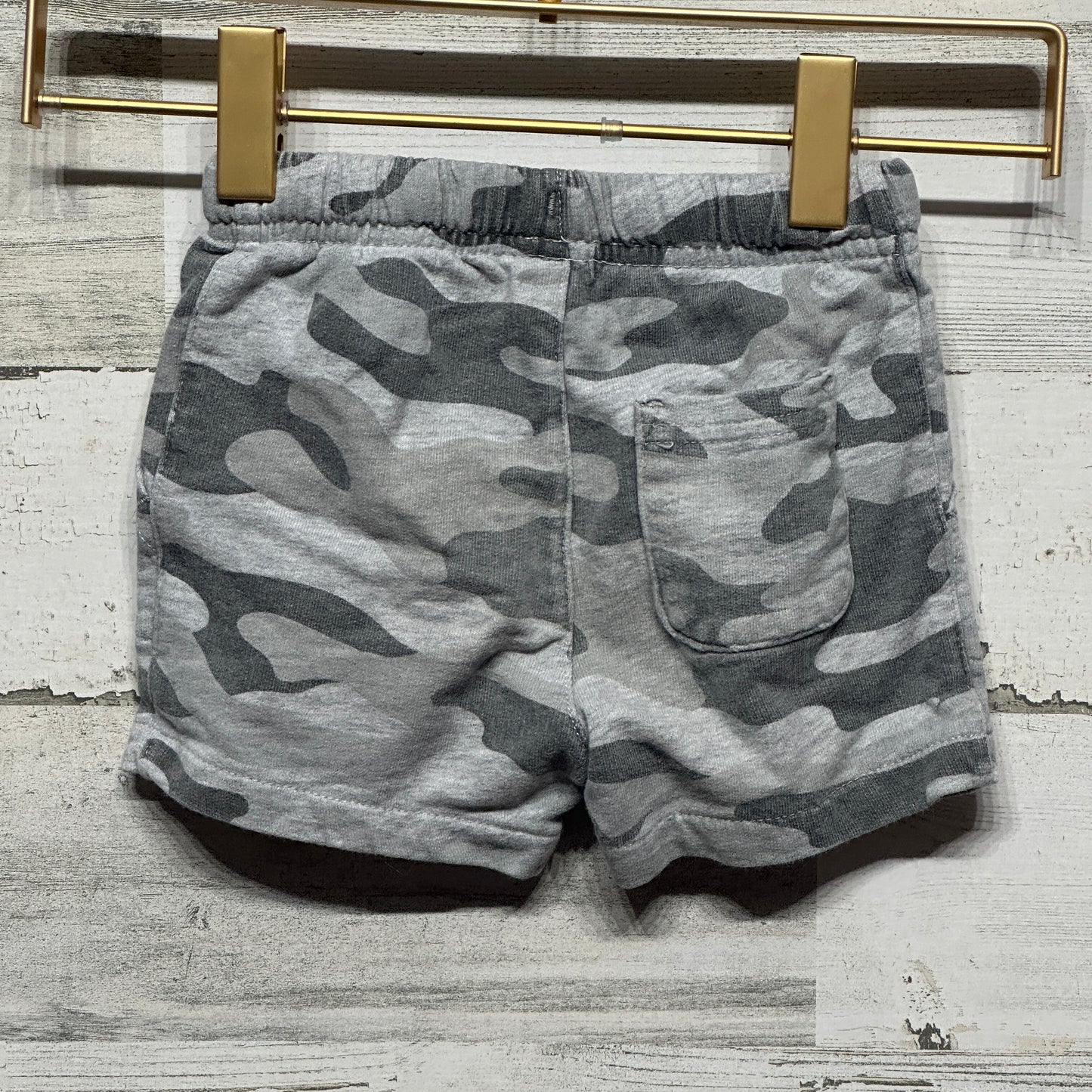 Boys Size 12m Carter's Grey Camo Shorts - Good Used Condition