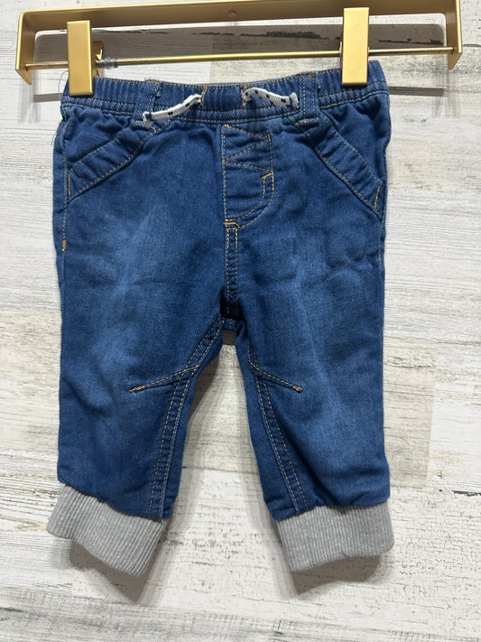 Boys Size 3-6m Cat and Jack Knit Jogger Jeans - Very Good Used Condition