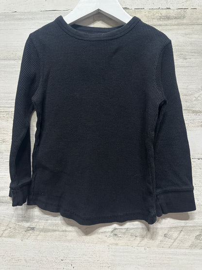 Boys Size 5t Okie Dokie Black Thermal Shirt - Very Good Used Condition