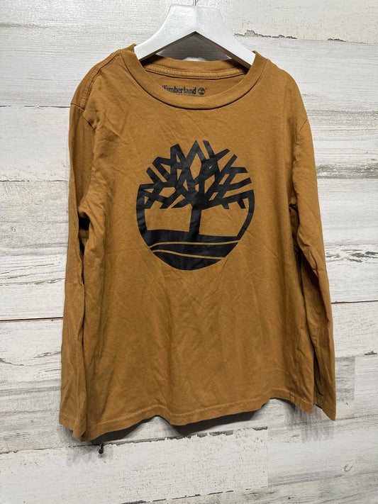 Timberland Long Sleeve Logo Shirt - Boys Size Small 8 - Very Good Used Condition